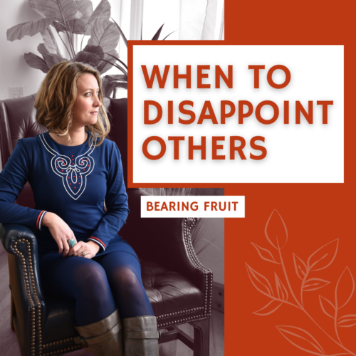 When to Disappoint Others